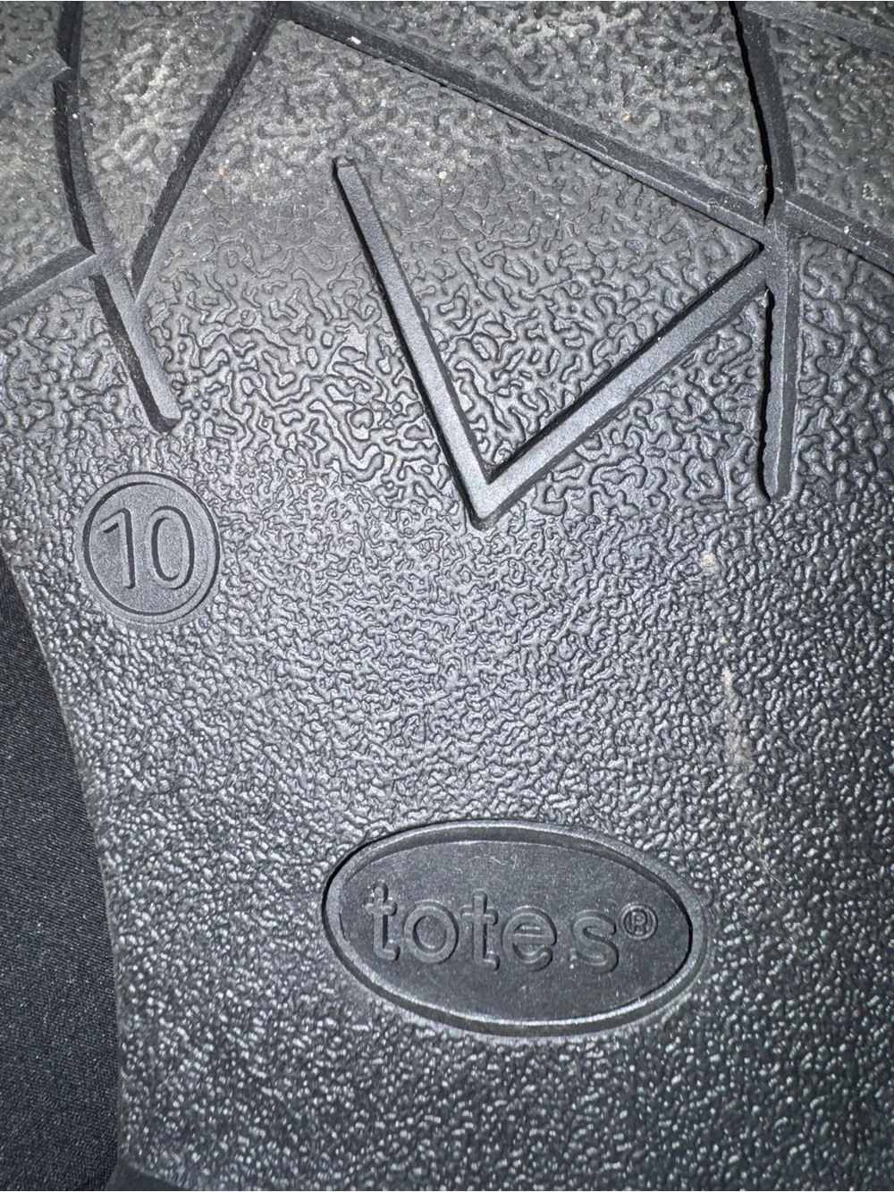Totes Black all weather boots with side zipper